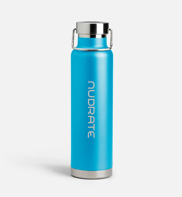 Nudrate Stainless Steel Wide-Mouth Insulated Bottle – 22 oz