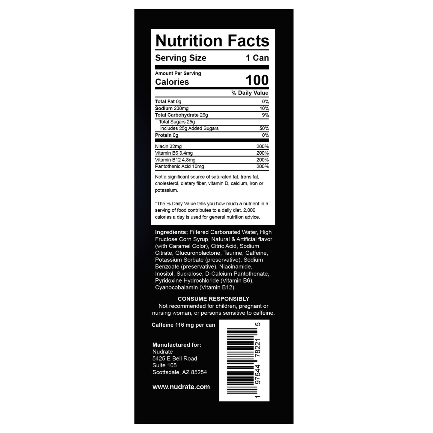 Nudrate Energy Drink 12 Pack