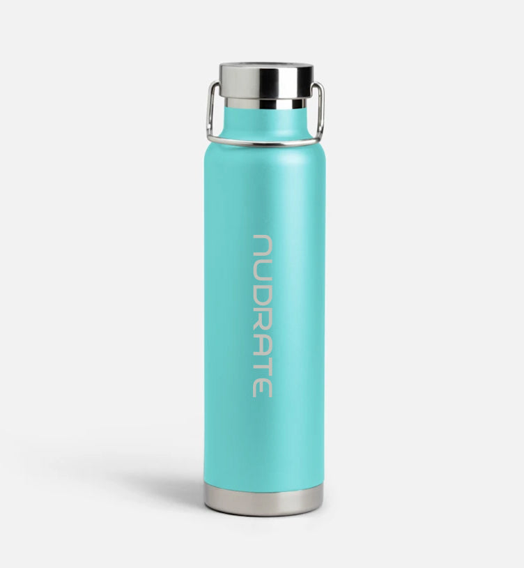 Nudrate Stainless Steel Wide-Mouth Insulated Bottle – 22 oz
