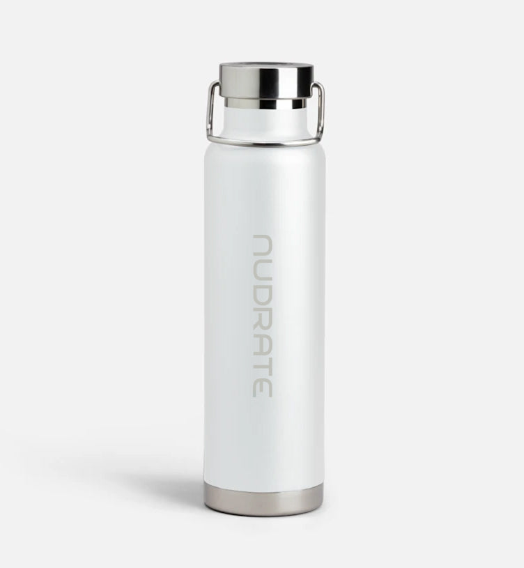 Nudrate Stainless Steel Wide-Mouth Insulated Bottle – 22 oz